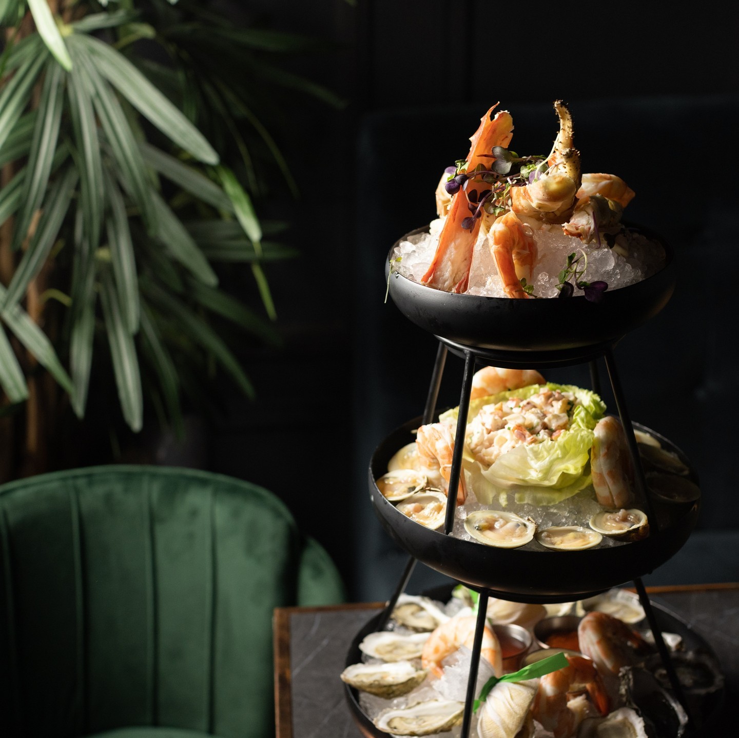 Like the view, the Seafood Tower gets better and better with every tier.